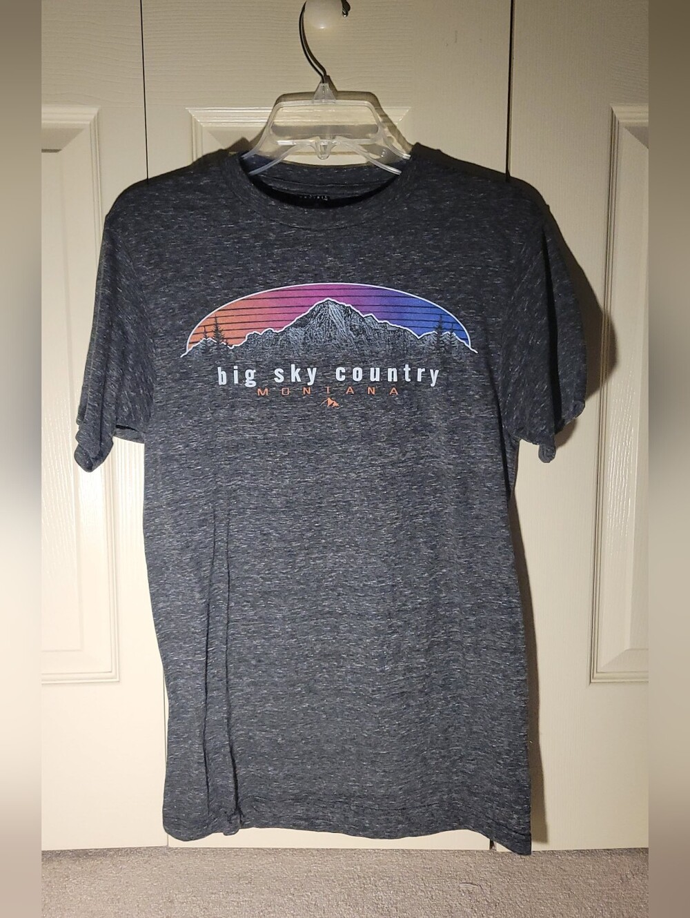 Big Sky Country Montana Graphic Tee - Charcoal Heather